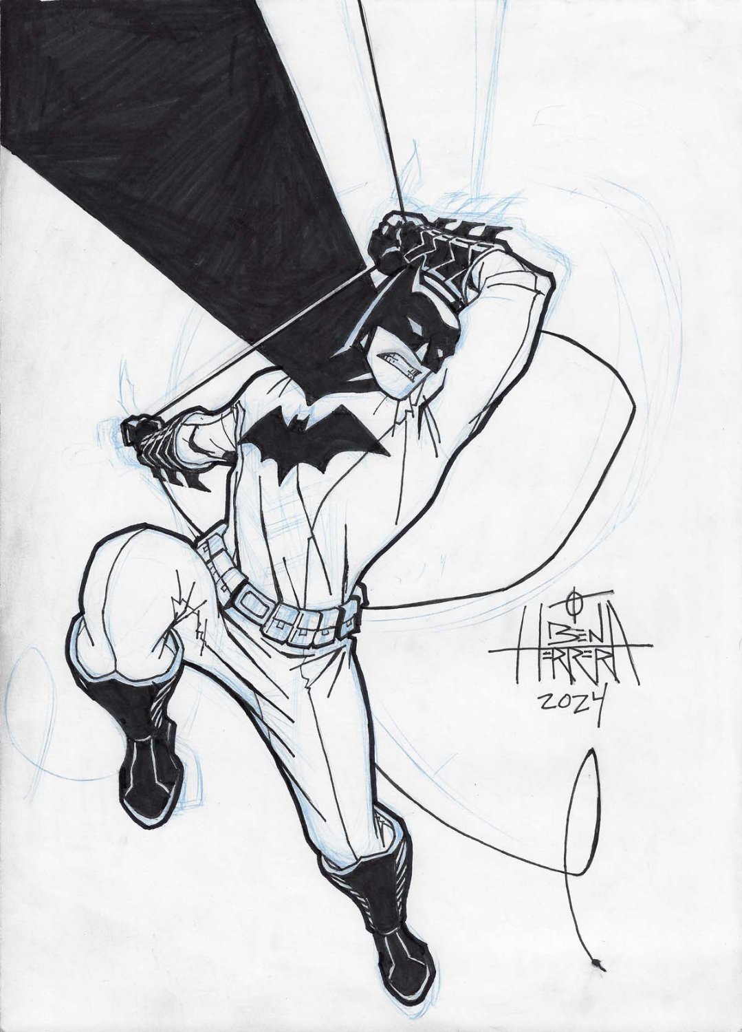 Image of Batman swinging